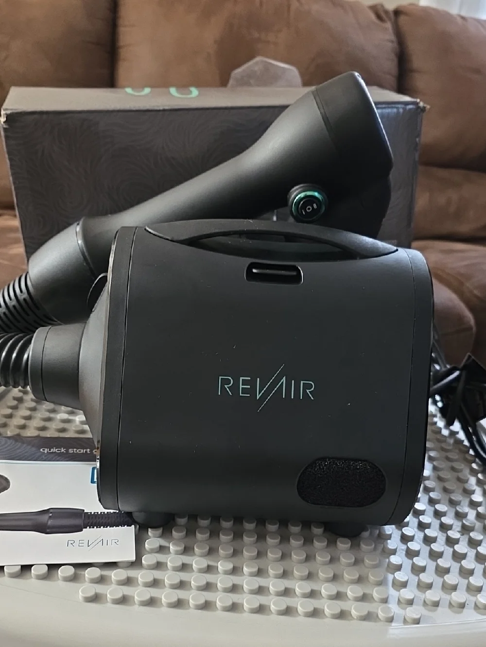 ReVair Professional Hair Dryer — Matte Black with Teal Logo - Picture 1 of 5